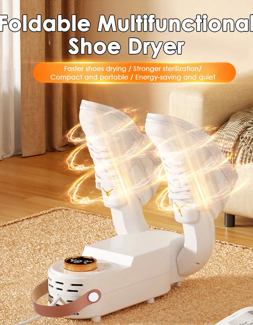 Load image into Gallery viewer, Electric Shoe Dryer Boot Warmer Shoe Foot Boot Dryer Foldable Timed Deodorizing Eliminate Odor Fast Drying Boot Deodorizer
