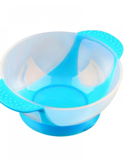 Load image into Gallery viewer, Suction Grip Baby Dish Bowl, Silicone Suction Bowls for Baby, Safe Plates for Toddler and Kid - with Fork and Spoons
