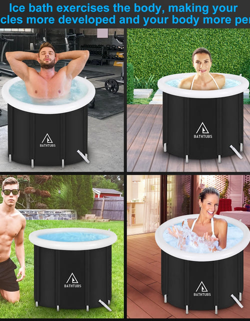 Load image into Gallery viewer, Ice Bath Tub, Portable, Inflatable Cold Plunge, Large Outdoor, with Cover and Lid
