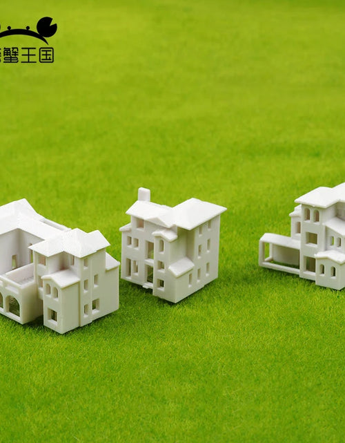 Load image into Gallery viewer, 2Pcs Miniature House Miniature City Scenery 1/500 1/800 HO Scale Model Train OO Gauge Railway Accessories Model Building Diorama
