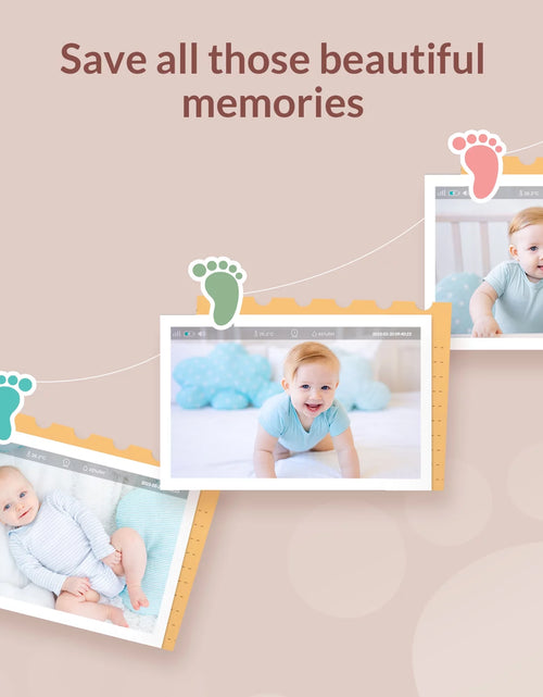 Load image into Gallery viewer, Baby Monitor with Camera and Audio,  Peekababy 1080P HD 5&quot; Video Monitors Security Cameras
