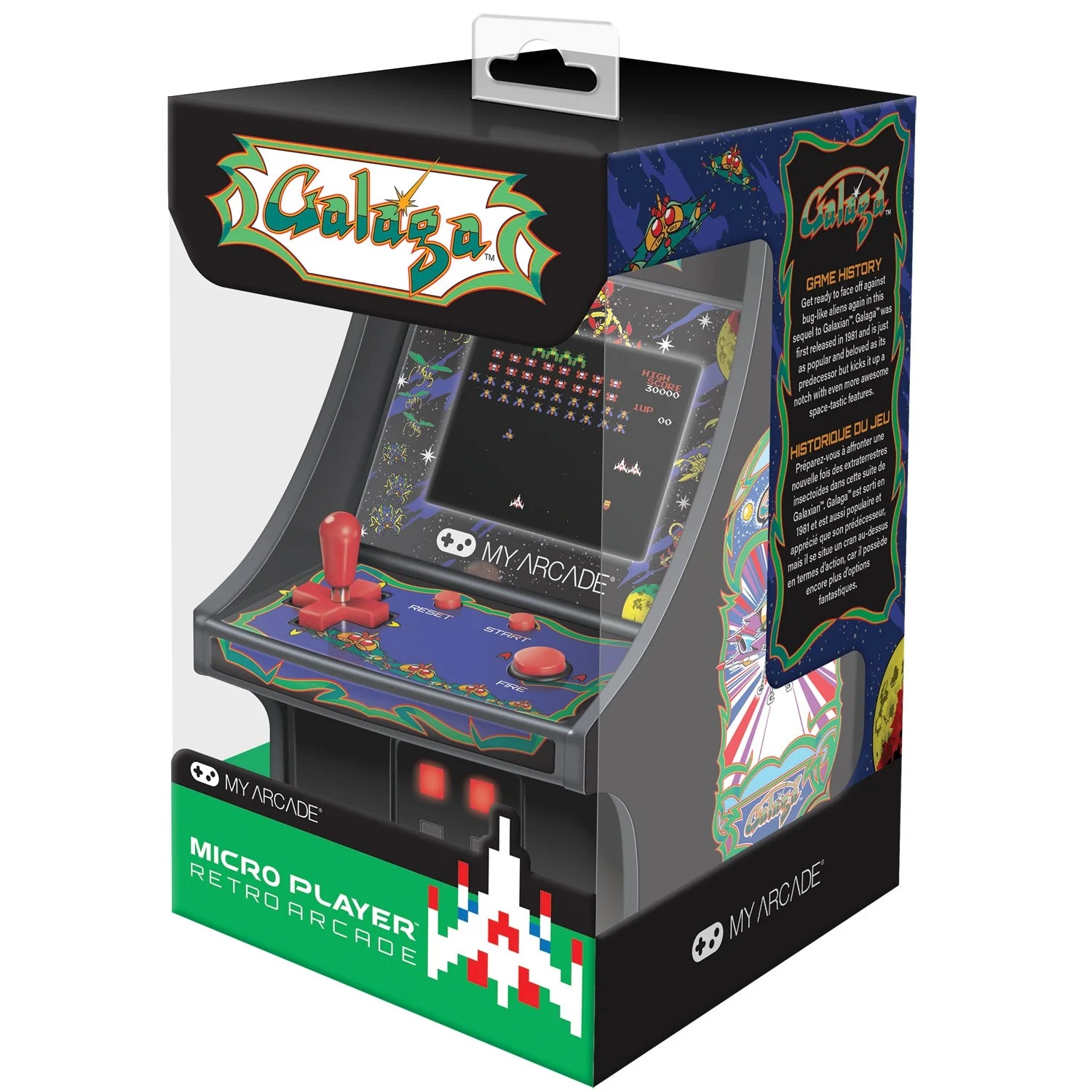 6" Collectible Retro Galaga Micro Player