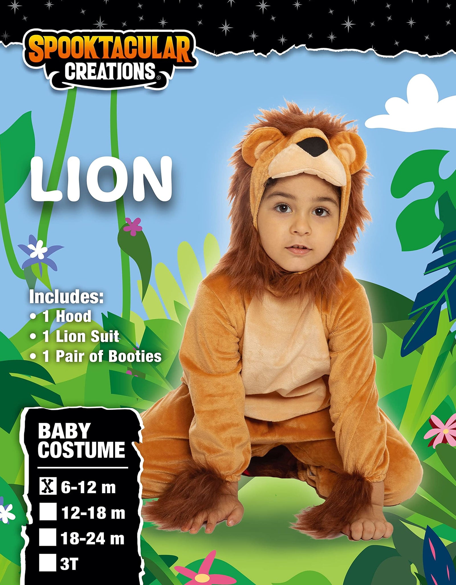 Halloween Baby Unisex Lion Costume Set, Halloween Baby Costume Set for Dress Up, 18~24 Months