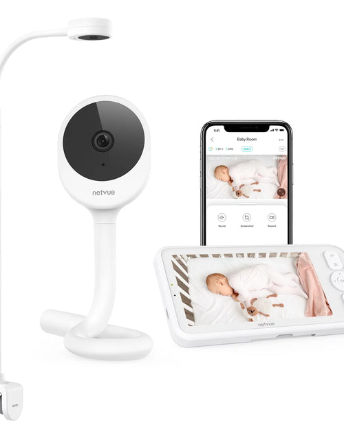 Load image into Gallery viewer, Baby Monitor with Camera and Audio,  Peekababy 1080P HD 5&quot; Video Monitors Security Cameras
