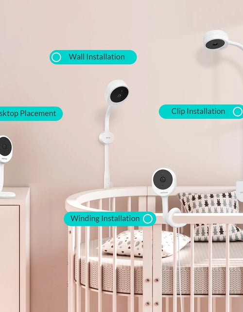 Load image into Gallery viewer, Baby Monitor with Camera and Audio,  Peekababy 1080P HD 5&quot; Video Monitors Security Cameras
