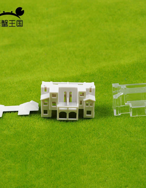 Load image into Gallery viewer, 2Pcs Miniature House Miniature City Scenery 1/500 1/800 HO Scale Model Train OO Gauge Railway Accessories Model Building Diorama
