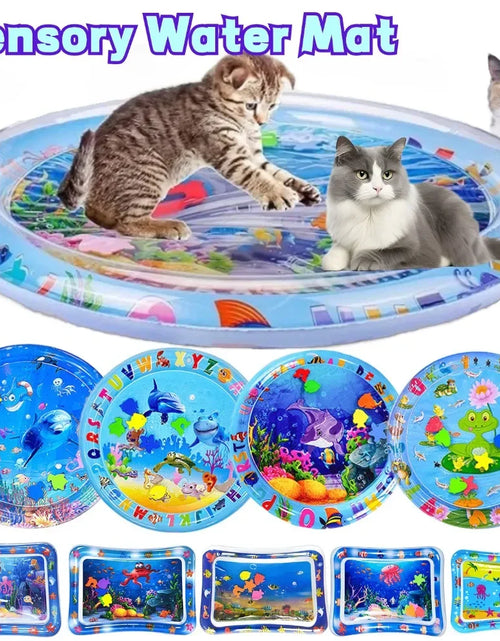 Load image into Gallery viewer, Sensory Water Mat Thickened Sensor Play Water Sensor Cat Mat Pet Supplies Cleaning Cooling Mat Summer Cat Pets Accessories
