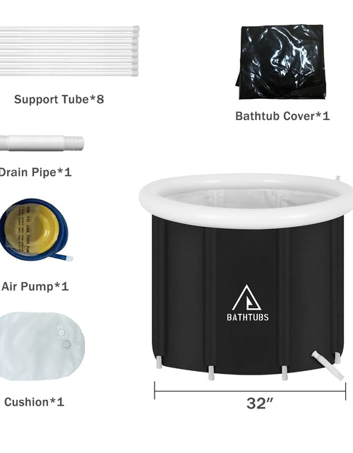 Load image into Gallery viewer, Ice Bath Tub, Portable, Inflatable Cold Plunge, Large Outdoor, with Cover and Lid
