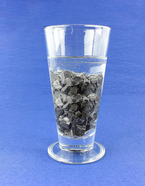 Load image into Gallery viewer, Shungite Elite Stones for Water Purification | Silvery Shine Raw Elite Noble Shungite Detoxification Stones for Water Filtering | Natural and Authentic Shungite Nuggets from Karelia (50G)
