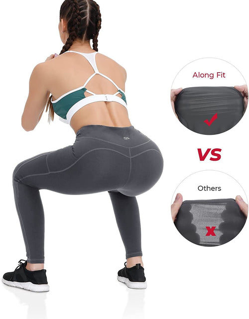 Load image into Gallery viewer, Yoga Pants with Pockets for Women High Waisted Workout Leggings Tummy Control Athletic Leggings
